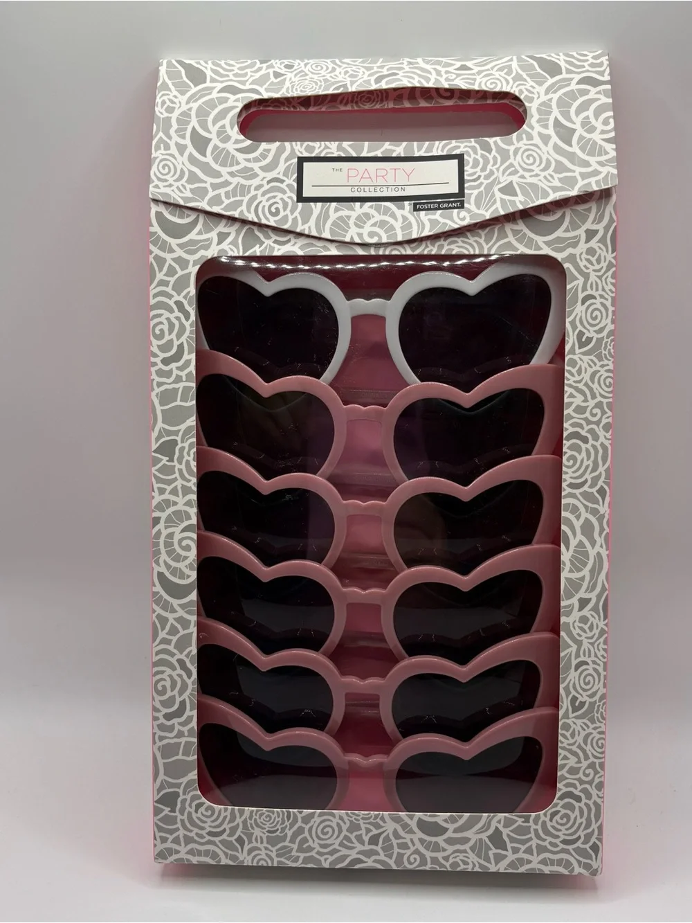 NIB 6 Pack Heart Sunglasses Bachelorette New Foster Grant The Party Collection